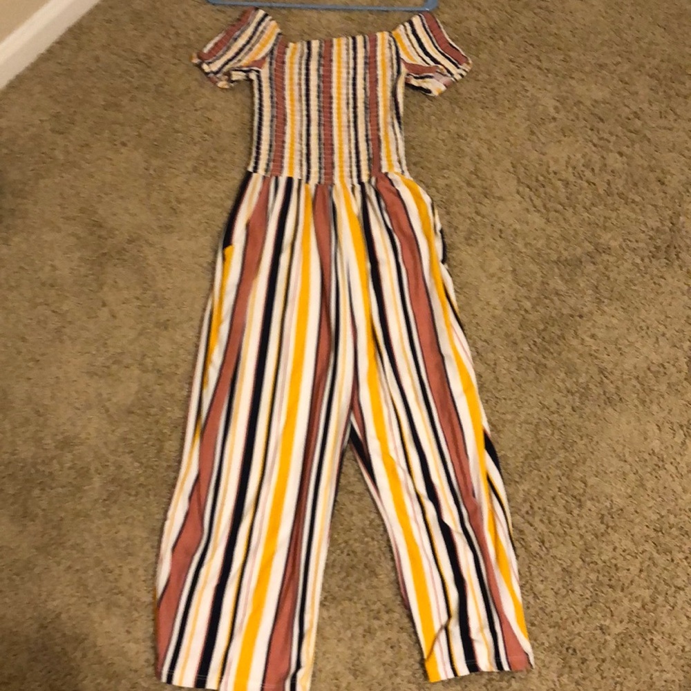 Striped Romper/ jumpsuit size M